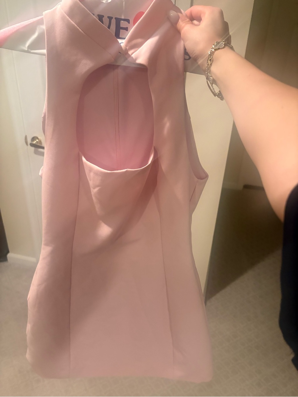 Zara Pale Pink Sleeveless romper dress